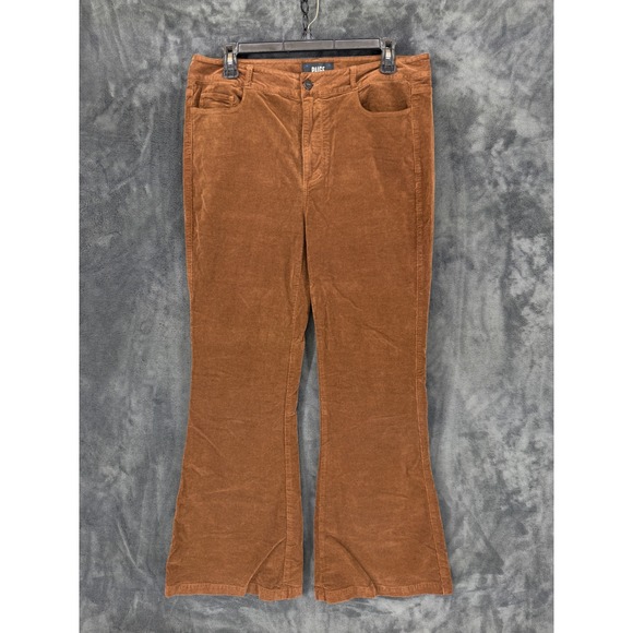 PAIGE Denim - Paige Corduroy Flare‎ Jeans Dark Argan Brown High Rise 6725H84-8679 Womens 31